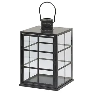 Beliani Scandinavian Lantern BINTAN Metal Black