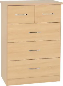 Nevada 3+2 Drawer Chest in Sonoma Oak Effect