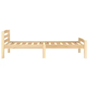 Berkfield Bed Frame Solid Pinewood 100x200 cm