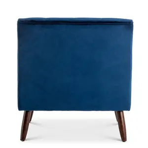 Velvet Blue Franca Accent Chair