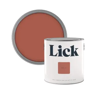 Lick Red 01 Eggshell Emulsion paint, 2.5L