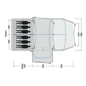 Outwell Airville 6SA Inflatable 6-Berth Tent