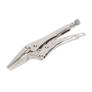 Sealey Locking Pliers Long Nose 170mm 0-50mm Capacity AK6824