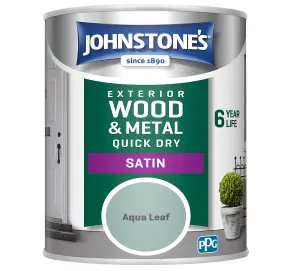 Johnstone's Exterior Quick Dry Satin Aqua Leaf - 750ml