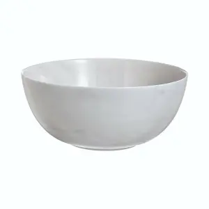 URBNLIVING 9cm Height Opal Glass Salad Marble Grey Bowl