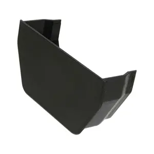 FloPlast 114mm Square Internal Stop End Black