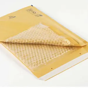 100 x Size 2 (120 x 215mm) Classic Gold Arofol Bubble Lined Strong Postal Mailers With Peel & Seal Slip