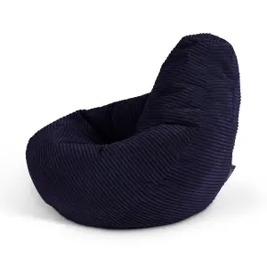 icon Kids Dalton Corduroy Bean Bag Chair Navy Blue Childrens Bean Bags