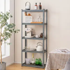 Costway 5-Tier Garage Storage Shelves Adjustable Heavy Duty Metal Storage Shelving Unit 71 x 31 x 168 cm