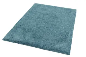 Duck Egg Shaggy Modern Plain Easy to clean Rug For Bedroom & Living Room -120cm X 170cm