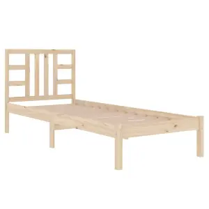 Berkfield Bed Frame Solid Wood 75x190 cm 2FT6 Small Single