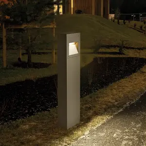 Elstead Namsos Integrated LED Outdoor LED Tall Bollard Aluminium , IP65