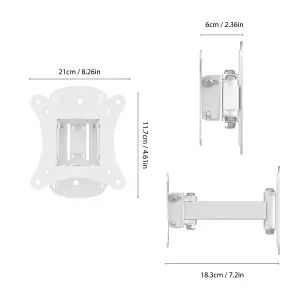 AVF Extendable Tilt and Turn Monitor Wall Mount, for TVs 12" - 32"