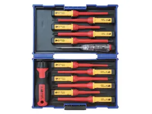 Faithfull 578113 Interchangeable VDE Screwdriver Set, 13 Piece FAISDVDES13I