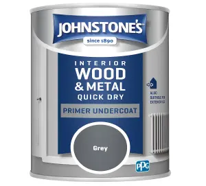 Johnstone's Quick Dry Primer Undercoat Grey 750ml