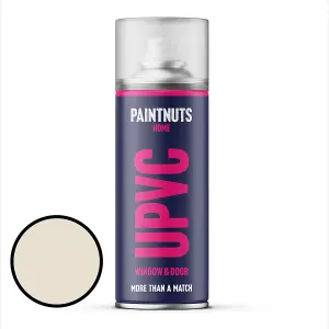 PaintNuts UPVC Door & Window Gloss Paint - Cream - 400ml Spray Can (RAL9001)