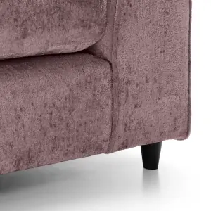 Harriet Crushed Chenille 2 Seater Sofa in Pink