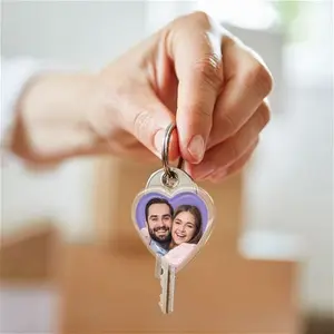 Your Photo As A Heart Keyring