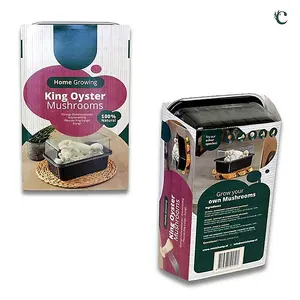 Mushroom Growing Kit King Oyster - Beginner Friendly Ready to Grow Educational Kit - Easy to Use Gardening Gift - Grow Your Own