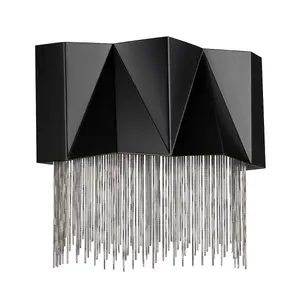 Elstead Zuma 3 Light Wall Light, Satin Black, Silver, G9