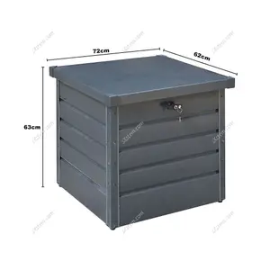 200L Metal Garden Storage Box Patio Box with Twist Grip Cylinder Lock, and Anthracite Finish