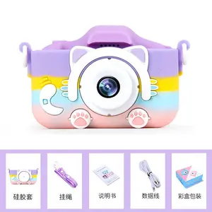 Rainbow Purple New 5s Mini Cartoon Fun HD Digital Cat Camera