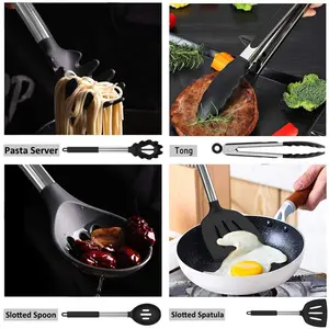 Benton Assorted Kitchen Utensil Set Black