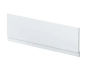 1800mm Straight Reversible Bath Front Panel & Plinth - Satin White