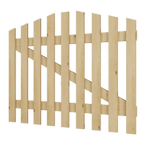 Outdoor Picket Fence Gate Entrance for Gardens, Yards, and Patios W 120cm H 90cm