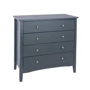 4 drawer chest, Midnight Blue - Como