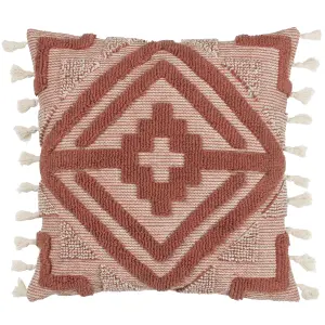 furn. Kalai Geometric Tufted Feather Filled Cushion