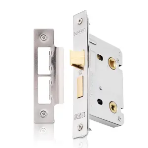 XFORT Polished Chrome Bathroom Lock 75mm