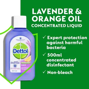 Dettol Disinfectant Liquid Lavender & Orange 500ML