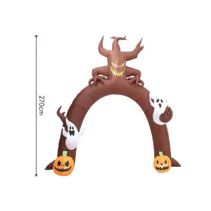 Arch Ghost Pumpkins Outdoor Halloween Inflatable Towers Yard Decoration 270cm (H)