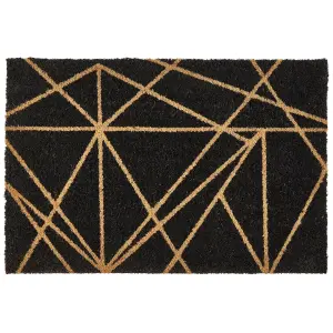 Doormat KISOKOMA 40 x 60 cm Black Coir