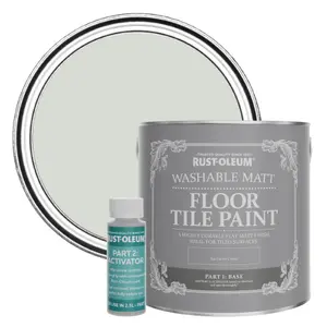 Rust-Oleum Winter Grey Washable Matt Floor Tile Paint 2.5L