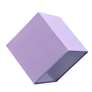 Contemporary and Stylish Soft Lilac Linen Fabric Square 16cm Lamp Shade