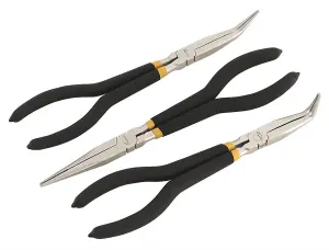 Sealey Needle Nose Pliers Set 3pc 280mm Ni-Fe Finish AK930