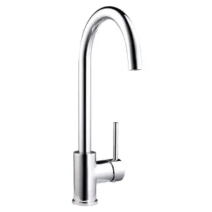 Cookology FLORENCE Mixer Tap for Kitchen with Single Side Lever - Stainless Steel