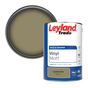 Leyland Trade Vinyl Matt Walls & Ceilings Emulsion Paint Tarnished Gold (PPG11-17) 5L