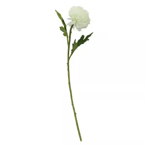 Fiori 84cm Chrysanthemum Stem White Flower Artificial Plant Foliage