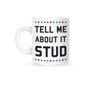 Grindstore Tell Me About It Stud Mug White (One Size)