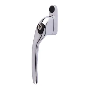 Yale Polished Chrome effect Zinc alloy Left-handed Window handle (L)167mm