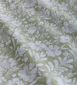 Simply Charlotte Olivia Duvet Cover Set Floral Sage Bedding