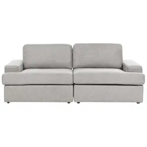 3 Seater Fabric Sofa Light Grey ALLA