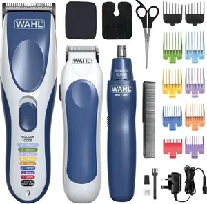 Wahl Colour Pro Cordless 3 in 1, Hair Clippers For Men, Family Haircutting Kit, Head Shaver, Men's Hair Clippers With Beard Trimmer, Nose Trimmer,