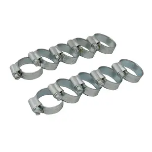 10x 22mm 30mm Steel Hose Clips Car Van Pipe Clamp Worm Screw Jubilee Seal Grips