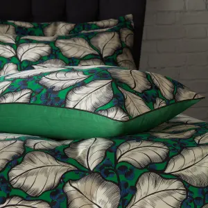 EW by Edinburgh Weavers Magali Leaf Cotton Sateen Duvet Cover Set