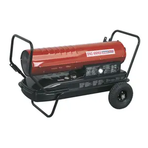 Sealey Space Warmer Kerosene/Diesel Heater 175,000Btu/hr with Wheels