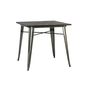 80.01 Cm Dining Table Metallic